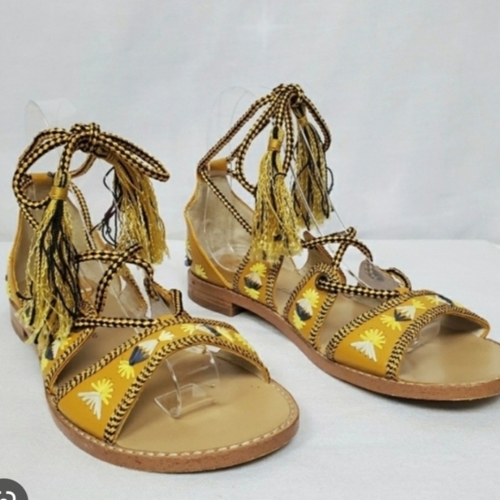 House of Harlow 1960 Gabrielle Lace-Up Sandal Size 40 US 9